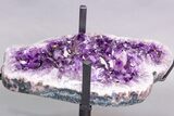 Dark Purple, Amethyst Geode Table - Includes Glass Table Top #212737-9